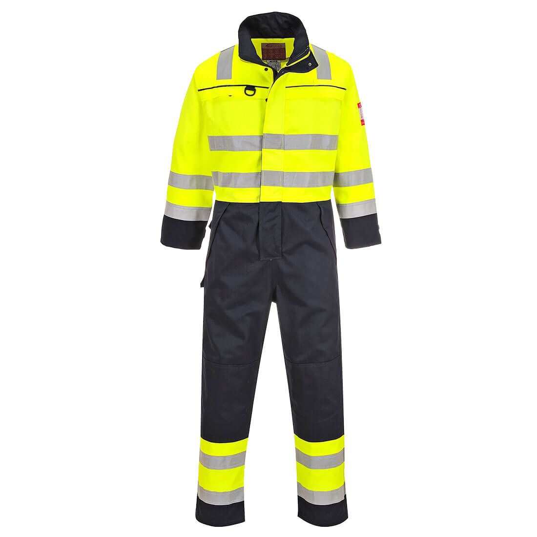 FR60 Bizflame Work Hi-Vis Multi-Norm Contrast FR Coverall Yellow/Navy FR60 Bizflame Work Hi-Vis Multi-Norm Contrast FR Coverall Yellow/Navy