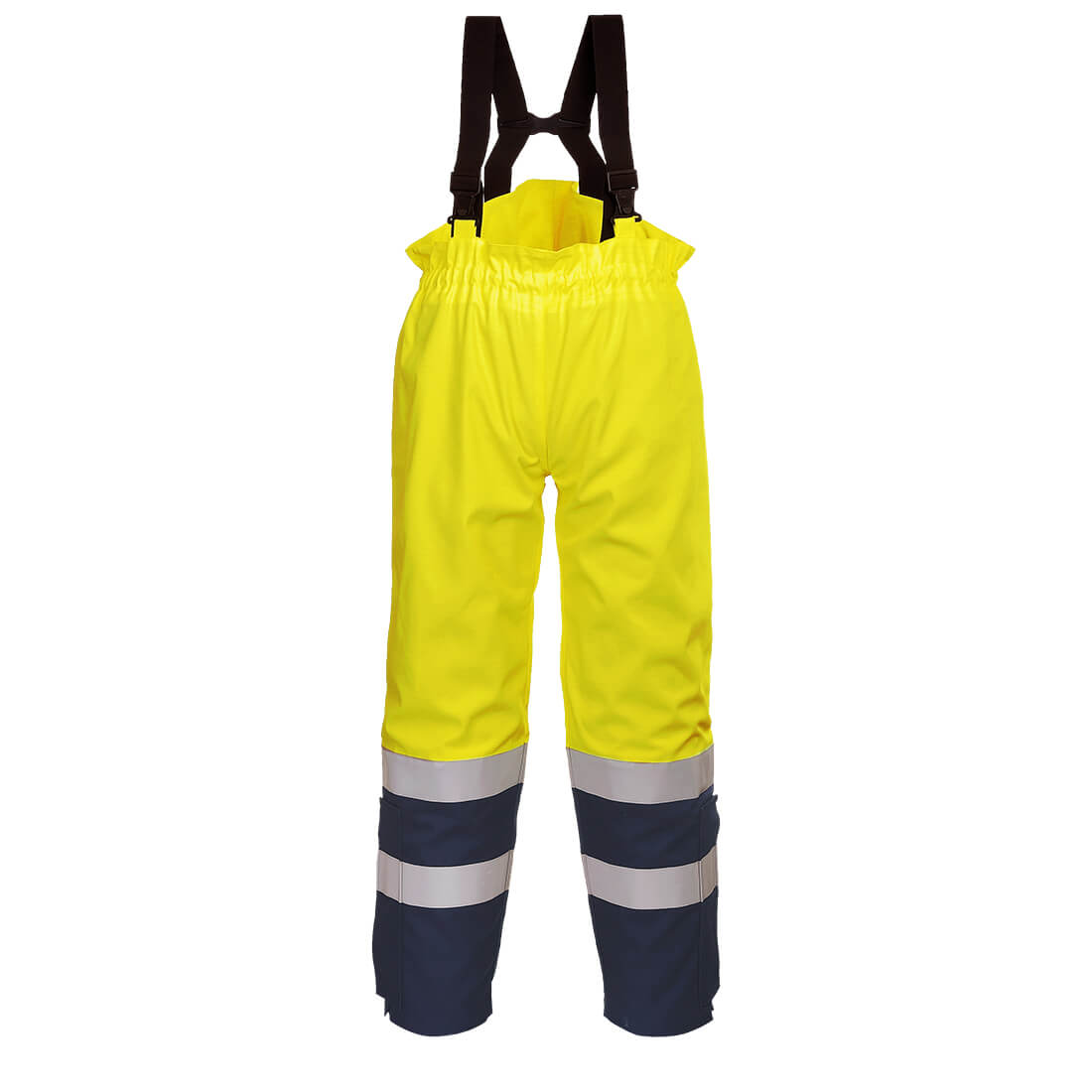 FR78 Bizflame Multi Arc Hi-Vis Trouser Yellow/Navy