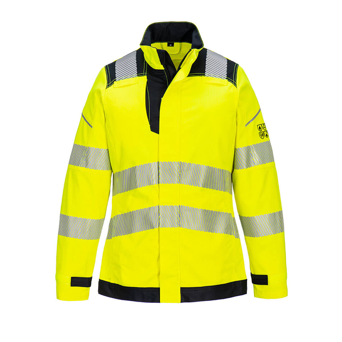 FR715 PW3 Modaflame Work Hi-Vis Multi-Norm FR Women’s Jacket Yellow/Black FR715 PW3 Modaflame Work Hi-Vis Multi-Norm FR Women’s Jacket Yellow/Black
