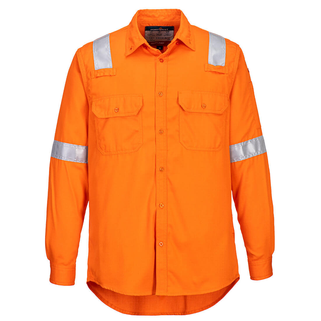 FR720 Bizflame Work Lightweight FR Shirt Orange FR720 Bizflame Work Lightweight FR Shirt Orange