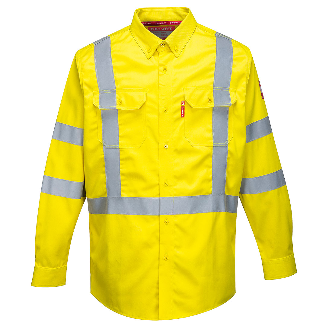 FR95 Bizflame 88/12 Hi-Vis FR Shirt Yellow