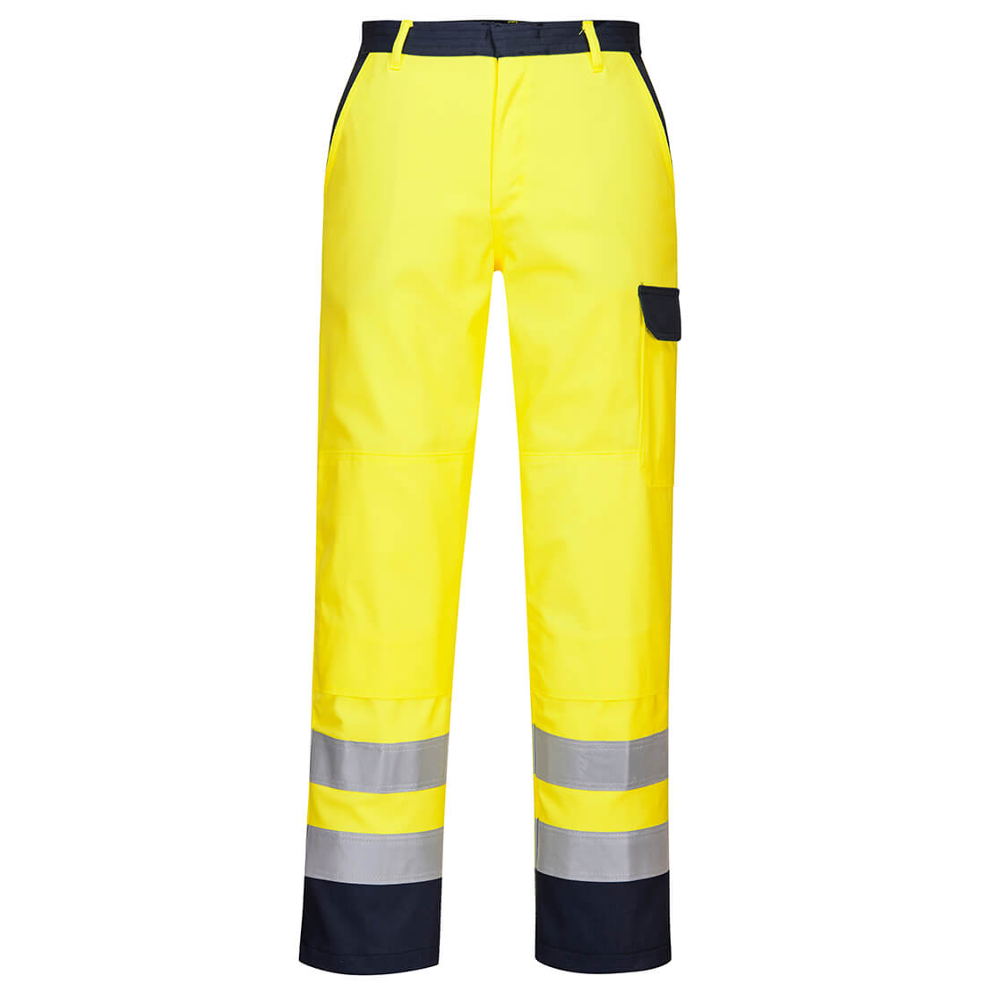 FR92 Bizflame Work Hi-Vis Contrast FR Trousers Yellow FR92 Bizflame Work Hi-Vis Contrast FR Trousers Yellow