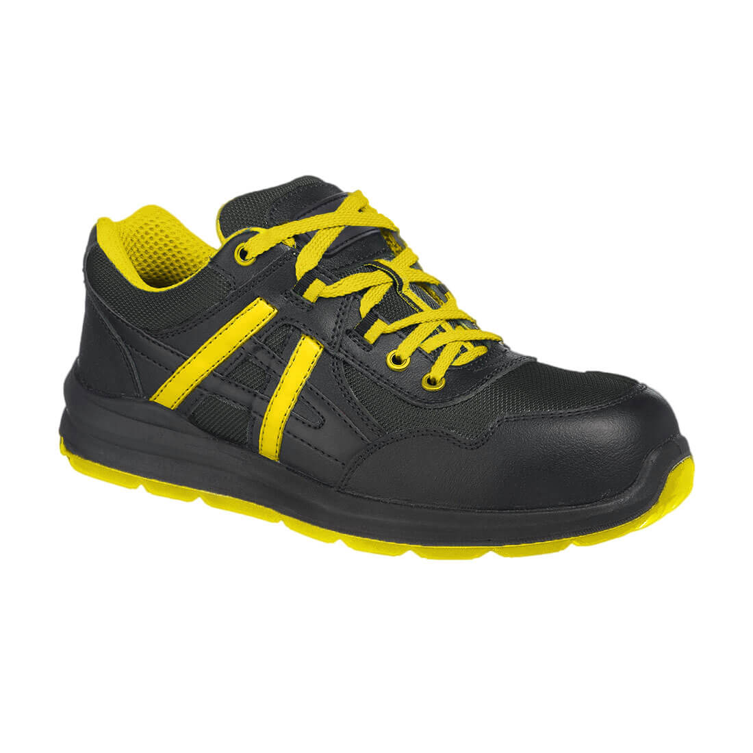 FT60 Portwest Compositelite Mersey Trainer S1P Black/Yellow FT60 Portwest Compositelite Mersey Trainer S1P Black/Yellow