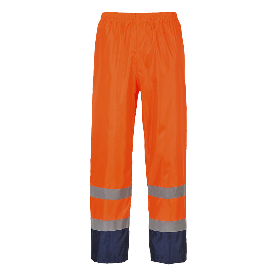 H444 Hi-Vis Contrast Classic Rain Trousers Orange/Navy H444 Hi-Vis Contrast Classic Rain Trousers Orange/Navy