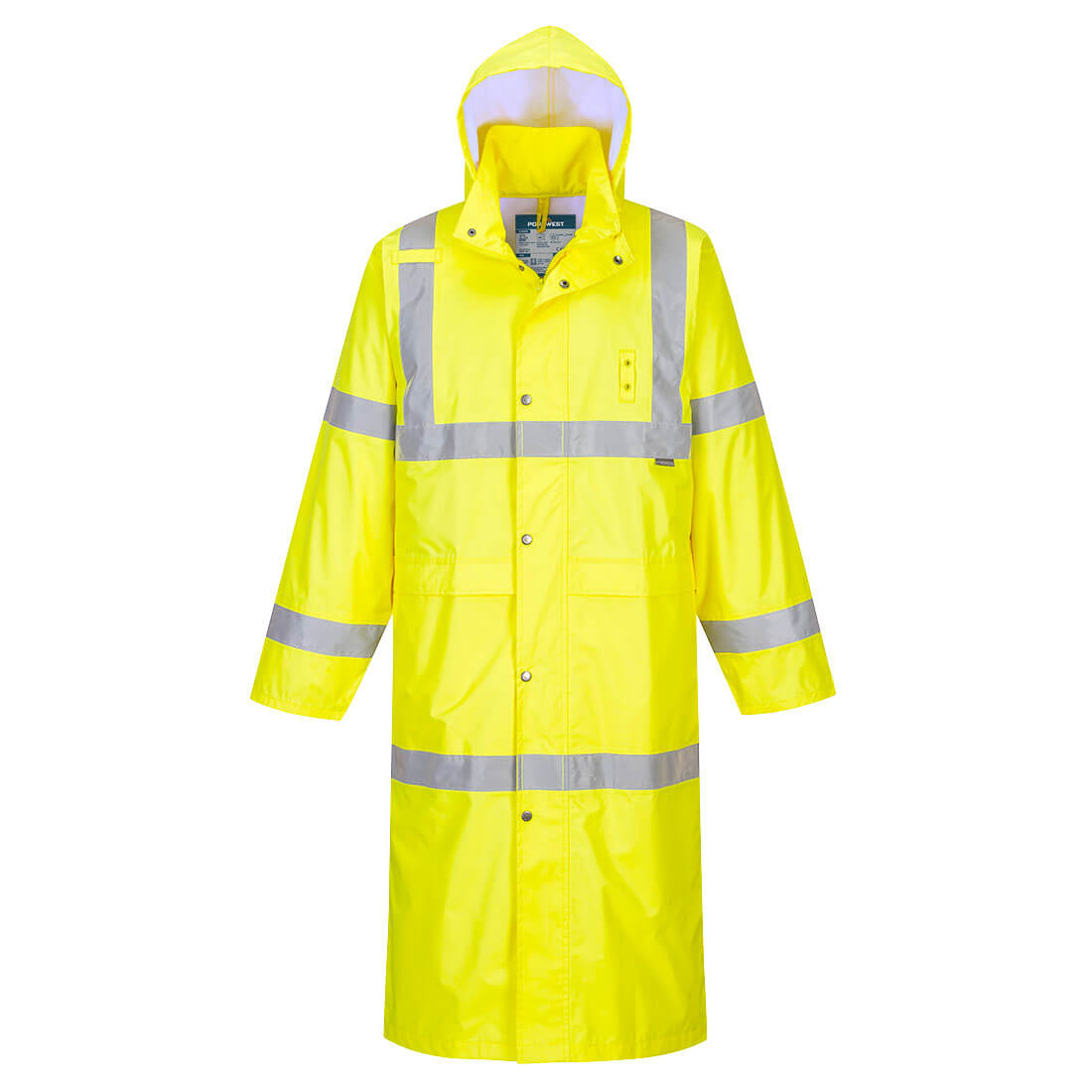 H445 Hi-Vis Rain Coat 122cm Yellow H445 Hi-Vis Rain Coat 122cm Yellow
