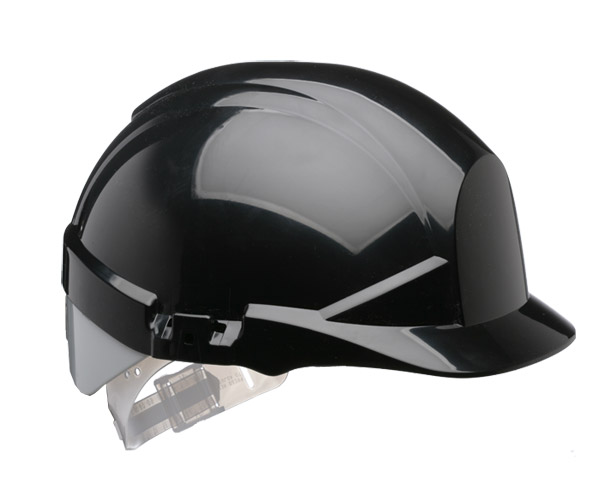 Centurion Reflex Safety Slip Ratchet Helmet With Silver Rear Black