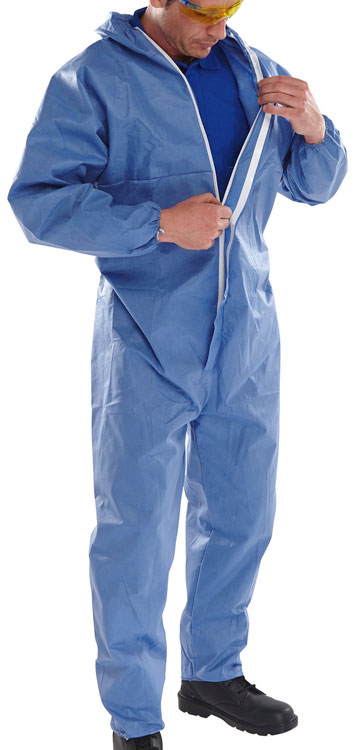 Beeswift Disposable Coverall Type 5/6 Navy Blue