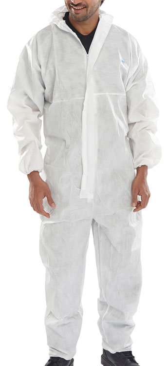 Beeswift Disposable Coverall Microporous Type 5/6 White Beeswift Disposable Coverall Microporous Type 5/6 White