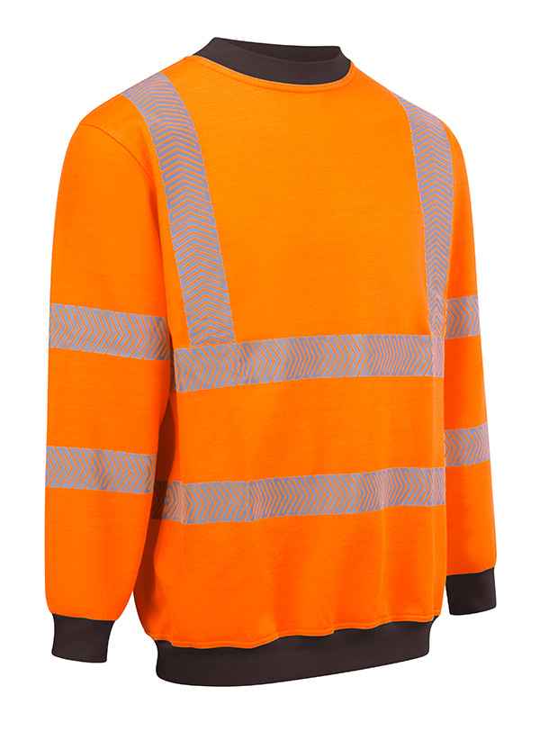 Beeswift Arc Compliant Hi-Vis Sweatshirt Orange