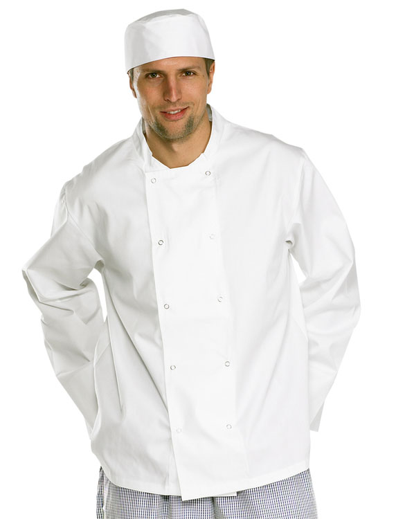 Beeswift Chefs Jacket Long Sleeve White