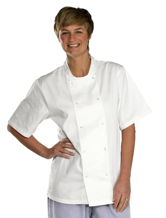 Beeswift Chefs Jacket Short Sleeve White Beeswift Chefs Jacket Short Sleeve White