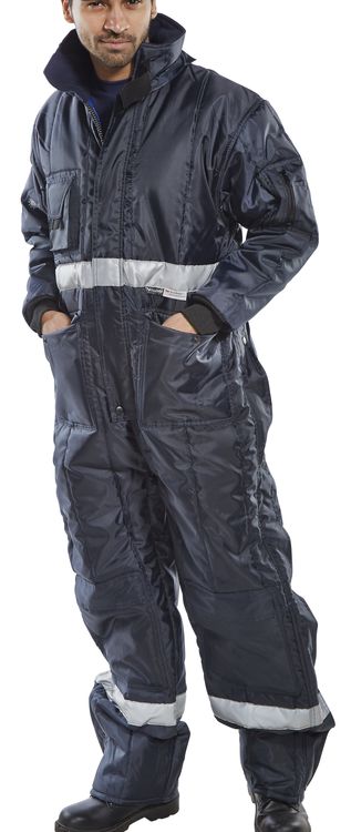 Beeswift Coldstar Freezer Coverall Navy Blue Beeswift Coldstar Freezer Coverall Navy Blue
