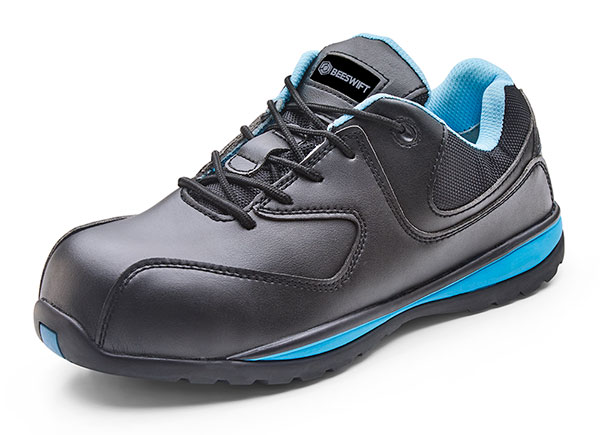 Beeswift Micro Fibre Ladies Trainer Shoe Black Beeswift Micro Fibre Ladies Trainer Shoe Black