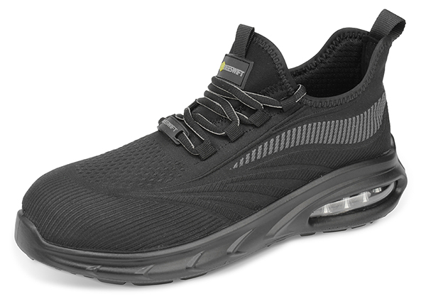 Beeswift Sutton Flyknit Composite Bubble Sole Safety Work Trainer S1Pl Black Beeswift Sutton Flyknit Composite Bubble Sole Safety Work Trainer S1Pl Black