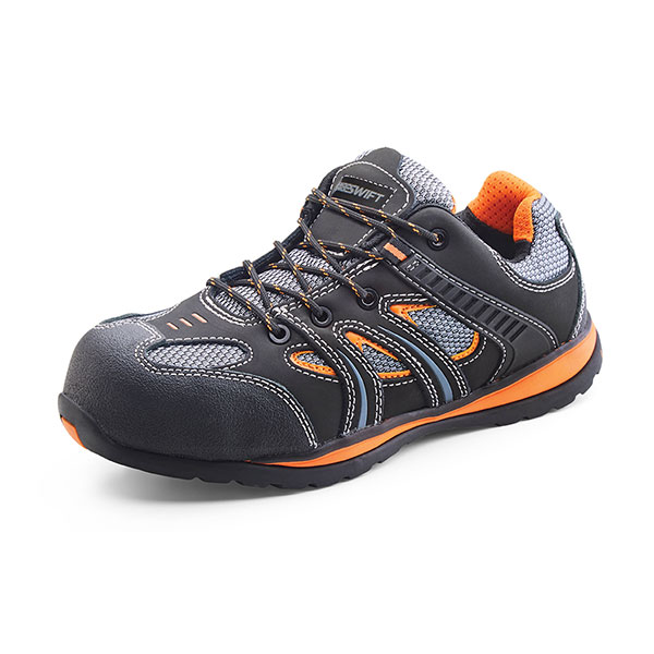 Beeswift Action Trainer Shoe Non Metallic Black/Orange Beeswift Action Trainer Shoe Non Metallic Black/Orange