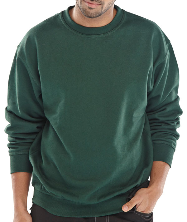 Beeswift Polycotton Sweatshirt Bottle Green Beeswift Polycotton Sweatshirt Bottle Green
