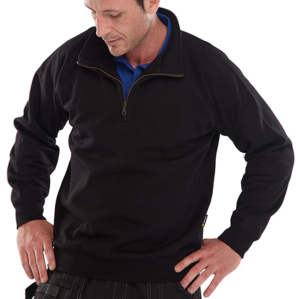 Beeswift Quarter Zip Sweatshirt Black Beeswift Quarter Zip Sweatshirt Black