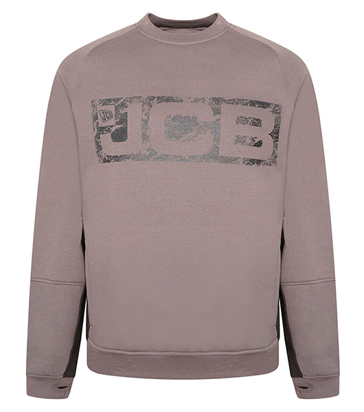 Jcb Workwear Trade Crew Sweatshirt Grey
