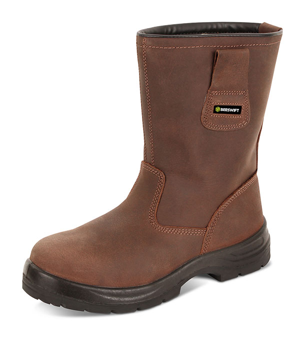 Beeswift S3 Pur Rigger Boot Brown Beeswift S3 Pur Rigger Boot Brown