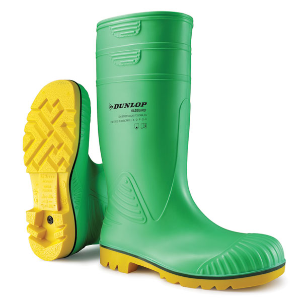 Dunlop Acifort Hazguard Full Safety Wellingtons Green Dunlop Acifort Hazguard Full Safety Wellingtons Green