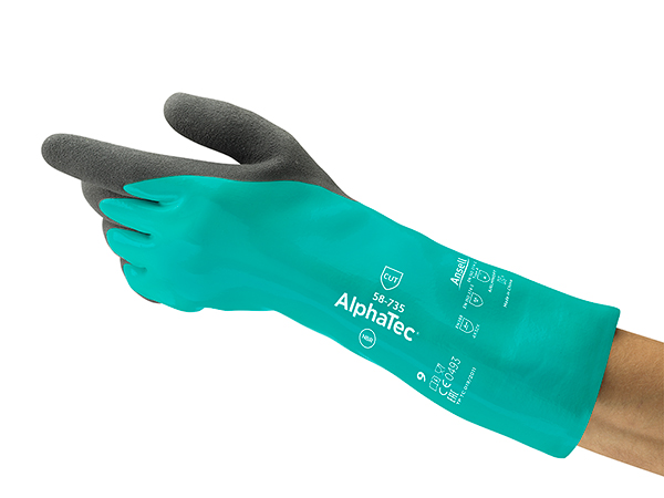 Ansell Alphatec 58-735 Gloves Green Ansell Alphatec 58-735 Gloves Green