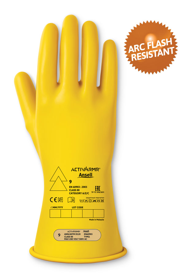 Low Volt Electrical Insulating Glove (Class 00) Yellow Low Volt Electrical Insulating Glove (Class 00) Yellow