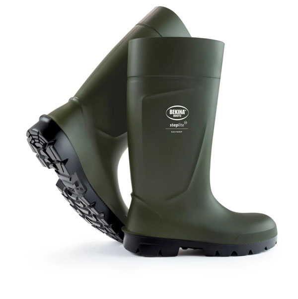 Bekina Steplite Easy Grip Non Safety Wellingtons Green Bekina Steplite Easy Grip Non Safety Wellingtons Green
