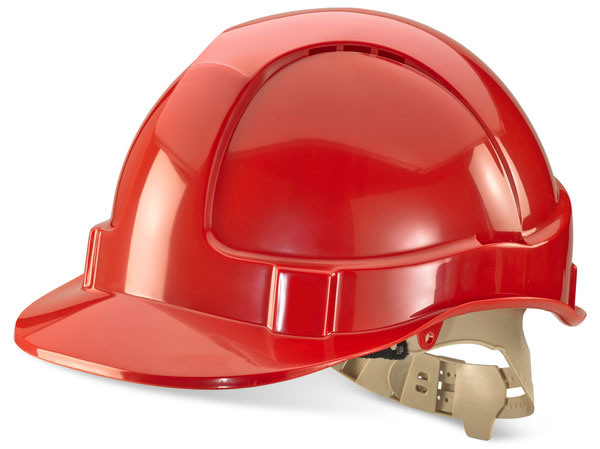 Beeswift Comfort Vented Safety Helmet Red Beeswift Comfort Vented Safety Helmet Red