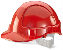 Beeswift Economy Vented Safety Helmet Red Beeswift Economy Vented Safety Helmet Red