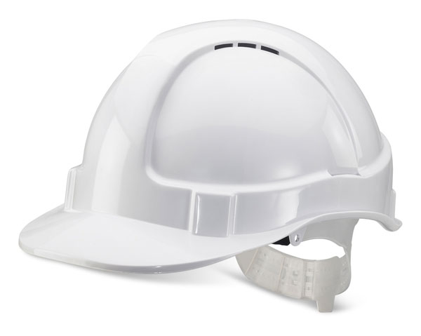 Beeswift Economy Vented Safety Helmet White Beeswift Economy Vented Safety Helmet White