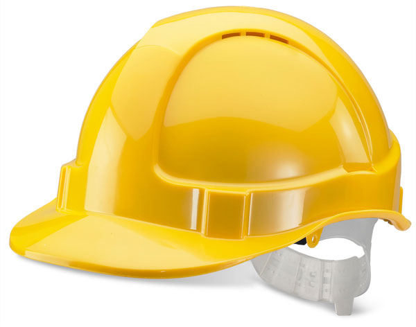 Beeswift Economy Vented Safety Helmet Yellow