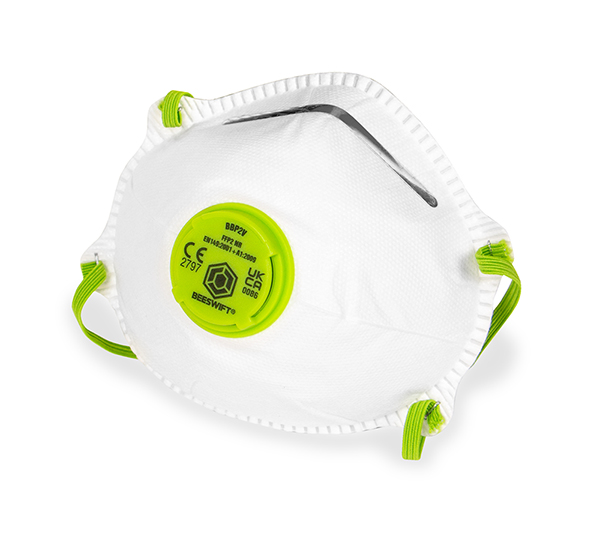 Beeswift P2 Contour Valved Mask White