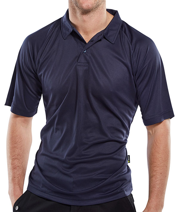 Beeswift B-Cool Performance Polo Shirt Navy Blue Beeswift B-Cool Performance Polo Shirt Navy Blue