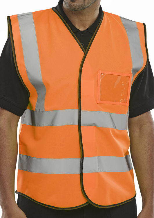 Beeswift Id Vest Hi-Vis Orange Beeswift Id Vest Hi-Vis Orange