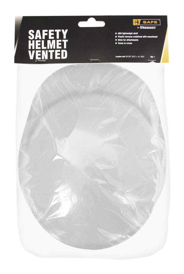 Vented Safety Helmet White Vented Safety Helmet White