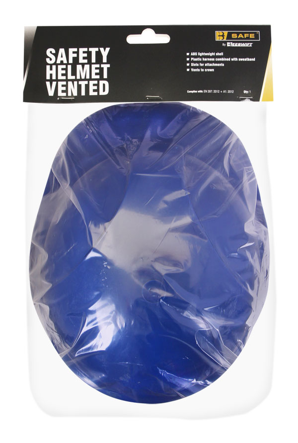 Vented Safety Helmet Blue Vented Safety Helmet Blue
