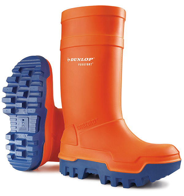 Dunlop Purofort Thermo+ Full Safety Wellingtons Orange