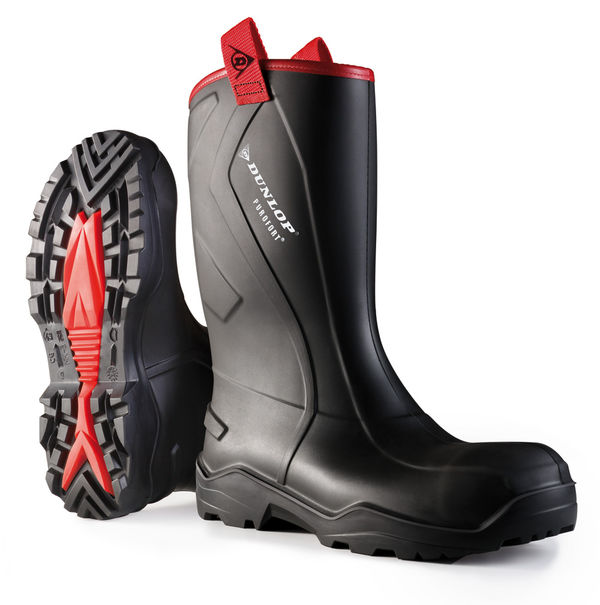 Dunlop Purofort +Rugged Full Safety Rigger Boots Black Dunlop Purofort +Rugged Full Safety Rigger Boots Black