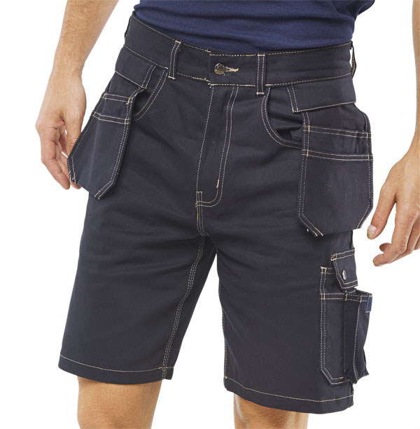 Beeswift Grantham Multi-Purpose Pocket Shorts Navy Blue Beeswift Grantham Multi-Purpose Pocket Shorts Navy Blue