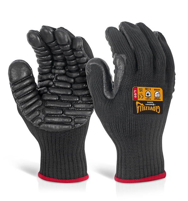 Beeswift Glovezilla Anti Vibration Gloves Black Beeswift Glovezilla Anti Vibration Gloves Black