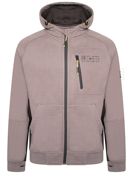 Jcb Workwear Trade Zip Thru Hoodie Grey Jcb Workwear Trade Zip Thru Hoodie Grey