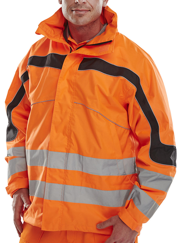 Beeswift Eton Hi-Vis Breathable Jacket Orange