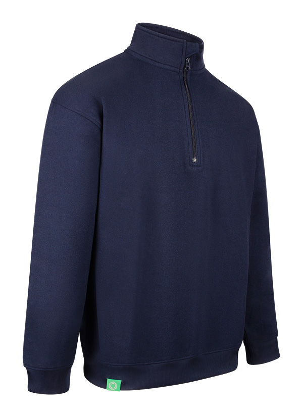 Beeswift Envirowear Recyclable Quarter Zip Sweatshirt Navy Blue Beeswift Envirowear Recyclable Quarter Zip Sweatshirt Navy Blue