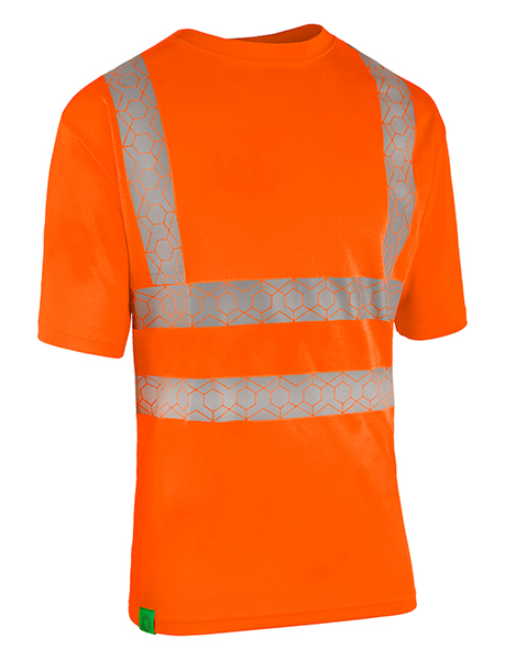 Beeswift Envirowear Hi-Vis Recyclable T-Shirt Orange