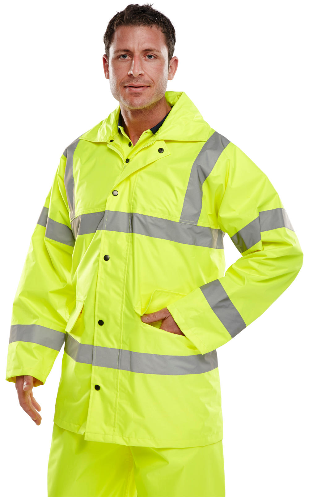 Beeswift Hi-Vis Lightweight Jacket Saturn Yellow