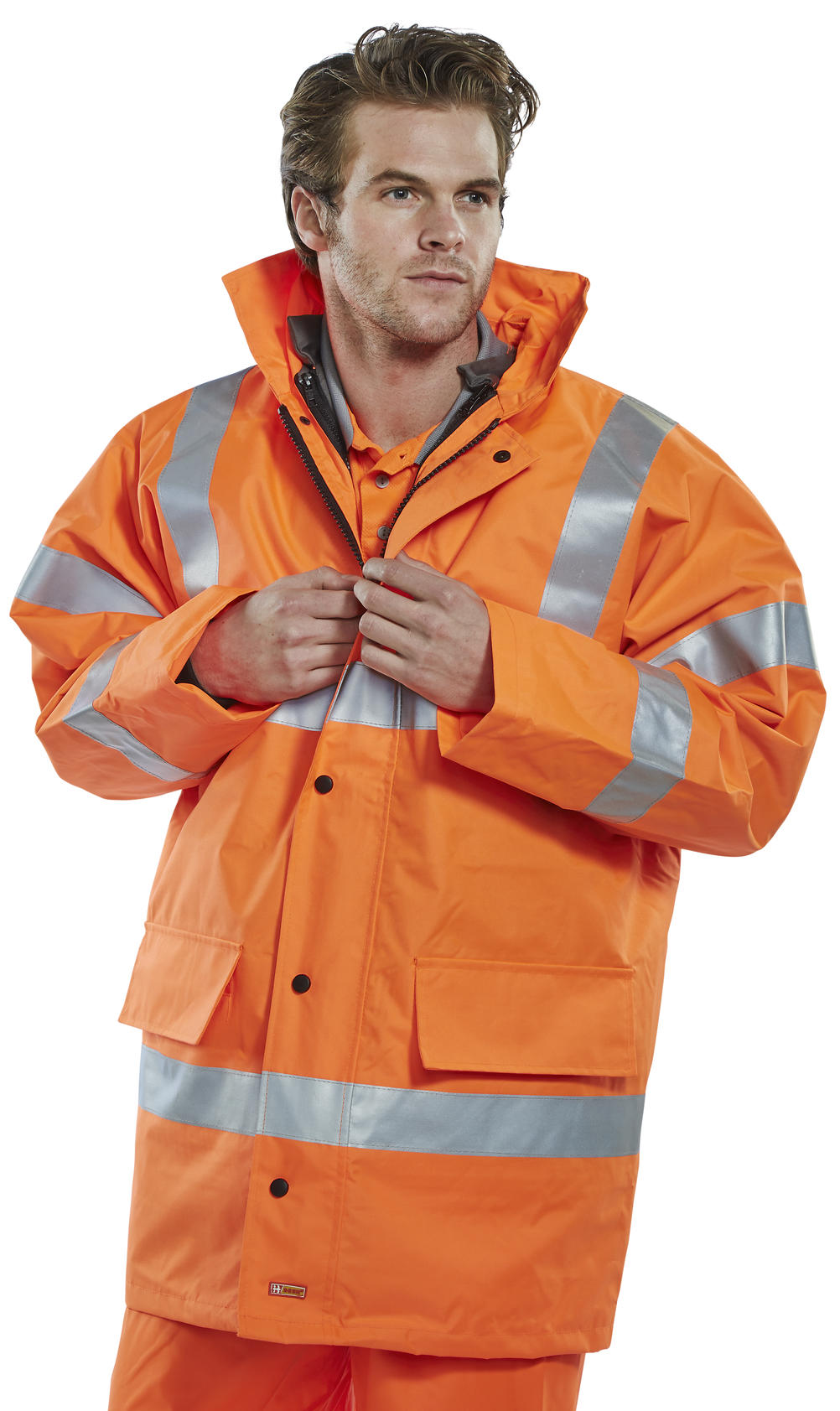 Beeswift 4 In 1 Hi-Vis Jacket And Bodywarmer Orange