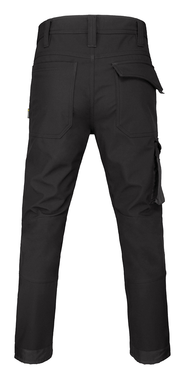 Beeswift Tornio Fleece Lined Soft Shell Stretch Work Trousers Black