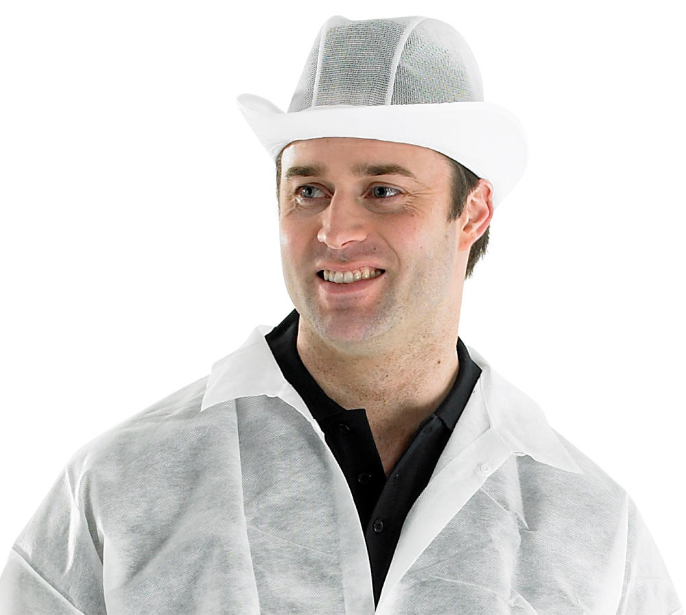 Beeswift Dispoasble Trilby Hat White