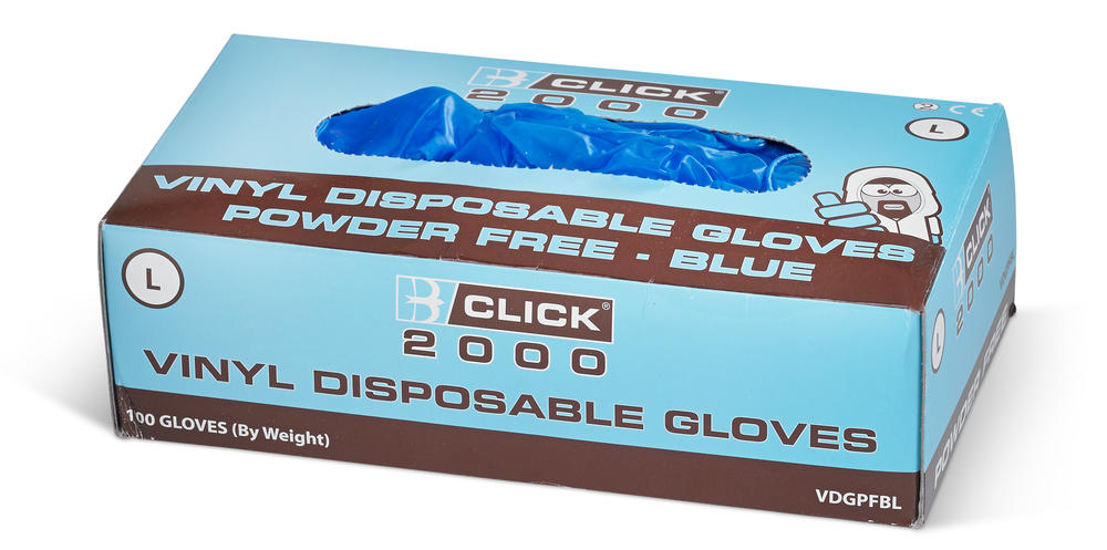 Beeswift Vinyl Gloves Powder Free Clear