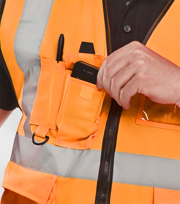Beeswift Hi-Vis Executive Id Vest Orange